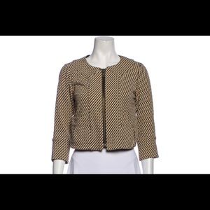 Diane Von Furstenberg Zip Blazer Jacket size 10